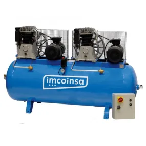 Compresor industrial Imcoinsa 0413 trifásico tandem 10 Hp + 10 Hp 900 Lt