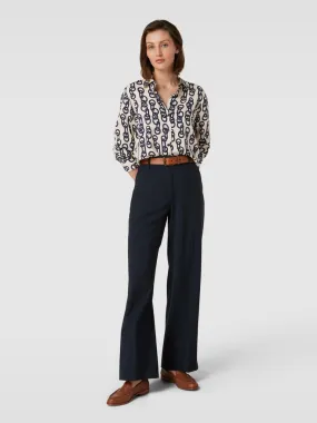Seidensticker Blouse met all-over motiefprint in ecru